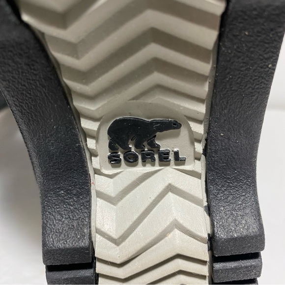 Sorel Joan Of Arctic Gray Black Houndstooth Faux Fur Winter Boots Women’e Sz 9 - Picture 15 of 16